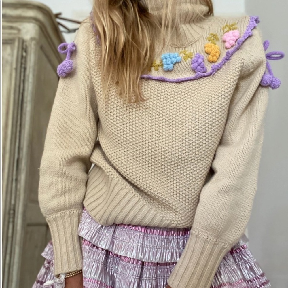 LOVESHACKFANCY Rhett Turtleneck Sweater